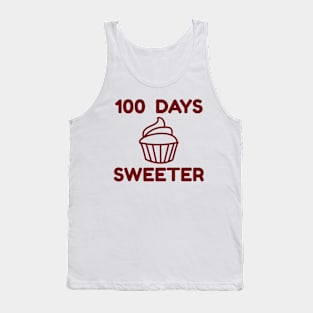 Happy 100 Days Of School - 100 Days Sweeter Tank Top